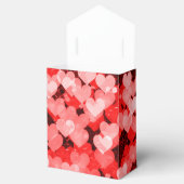 Ballotins Parties scintillant Faux Coeurs Rouge et Blanc (Ouvert)