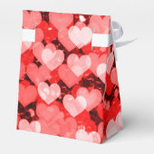 Ballotins Parties scintillant Faux Coeurs Rouge et Blanc (Arrière)