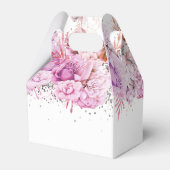 Ballotins Parties scintillant florale Joyeux Ballotin d'anni (Arrière)