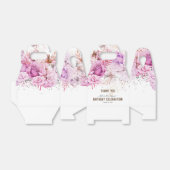 Ballotins Parties scintillant florale Joyeux Ballotin d'anni (Déplié)