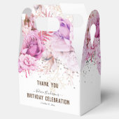 Ballotins Parties scintillant florale Joyeux Ballotin d'anni (Ouvert)