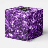 Ballotins Parties scintillant foncé violet faux brillant sci (Arrière)