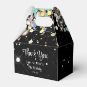 Ballotins Parties scintillant holographique Merci noir éléga (Arrière)