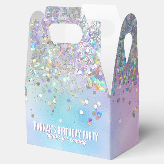 Ballotins Parties scintillant holographique Rainbow Pastels (Ouvert)