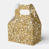 Ballotins Parties scintillant jaune doré Faux Texture et tex (Arrière)