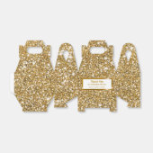 Ballotins Parties scintillant jaune doré Faux Texture et tex (Déplié)