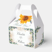 Ballotins parties scintillant mariage de tournesol eucalyptu (Arrière)