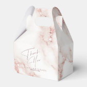 Ballotins Parties scintillant moderne en marbre Merci V2 Ros (Verso)