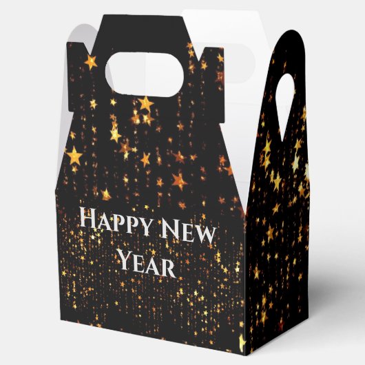 Ballotins Parties scintillant noire Bonne année (Ouvert)