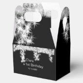 Ballotins Parties scintillant noire en argent ajouter le nom (Ouvert)