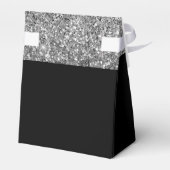 Ballotins Parties scintillant noire en argent et monogramme  (Arrière)