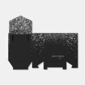 Ballotins Parties scintillant noire moderne Simple Script No (Déplié)