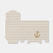 Ballotins Parties scintillant or Ancre nautique (Déplié)