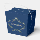 Ballotins Parties scintillant or Couronne Cadre bleu Arrière (Arrière)