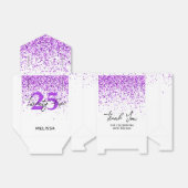 Ballotins Parties scintillant pourpre étincelante blanc Merc (Déplié)