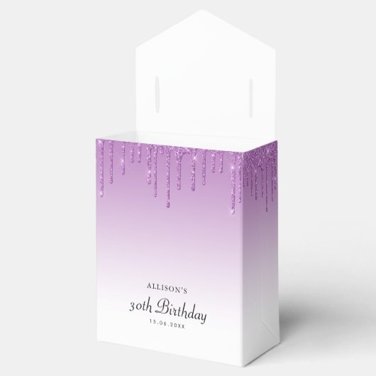 Ballotins parties scintillant pourpre goutte ballotin de fêt (Ouvert)