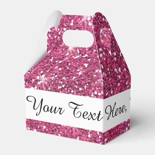 Ballotins Parties scintillant rose chaud imprimée (Arrière)