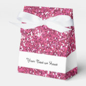 Ballotins Parties scintillant rose chaud imprimée (Verso)