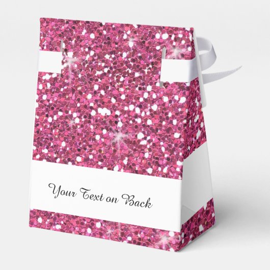 Ballotins Parties scintillant rose chaud imprimée (Arrière)