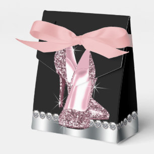 Ballotins Parties scintillant rose élégant haute chaussure t