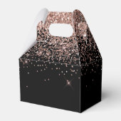 Ballotins Parties scintillant rose Gold Blush Monogram Girly (Arrière)
