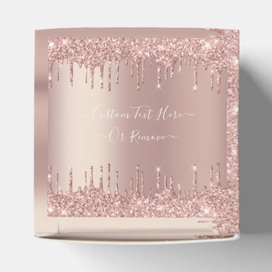 Ballotins Parties scintillant rose Gold Blush - Nom/ Texte (Haut)