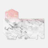 Ballotins Parties scintillant rose Gold Blush Ombre en marbr (Déplié)