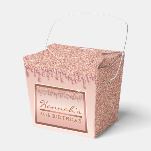 Ballotins Parties scintillant rose Gold Sparkle boîte cadea (Verso)