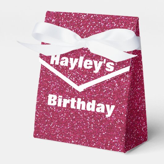 Ballotins Parties scintillant rose Imprimé Zone de préférenc (Verso)