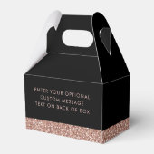 Ballotins Parties scintillant rose Noir moderne Chic Rose Or (Arrière)