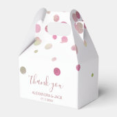 Ballotins Parties scintillant rose or rose Mariage Faux Foil (Verso)