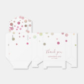 Ballotins Parties scintillant rose or rose Mariage Faux Foil (Déplié)