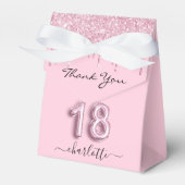 Ballotins parties scintillant rose vif à 18e anniversaire go (Verso)