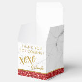 Ballotins Parties scintillant rouge et marbre d'or Fête pers (Ouvert)