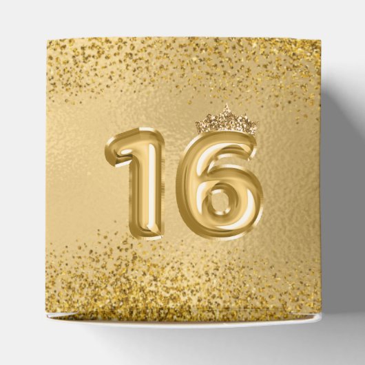 Ballotins Parties scintillant rouge or Ballons doux 16 Setee (Haut)