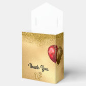 Ballotins Parties scintillant rouge or Ballons doux 16 Setee (Ouvert)