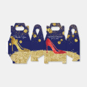 Ballotins Parties scintillant rouge talons hauts Élégant Bal (Déplié)