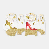 Ballotins Parties scintillant rouge talons hauts Élégant Bal (Déplié)