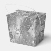 Ballotins Parties scintillant Silver Glitzy Snake Print (Arrière)