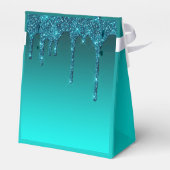 Ballotins Parties scintillant turquoise à goutte douce 16 (Arrière)