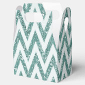 Ballotins Parties scintillant turquoise de Faux vert et blan (Ouvert)