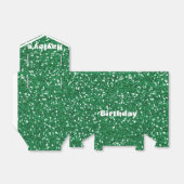 Ballotins Parties scintillant Verte Imprimé Fête Boîte de Fa (Déplié)