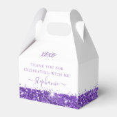 Ballotins Parties scintillant violet Confetti Anniversaire M (Verso)