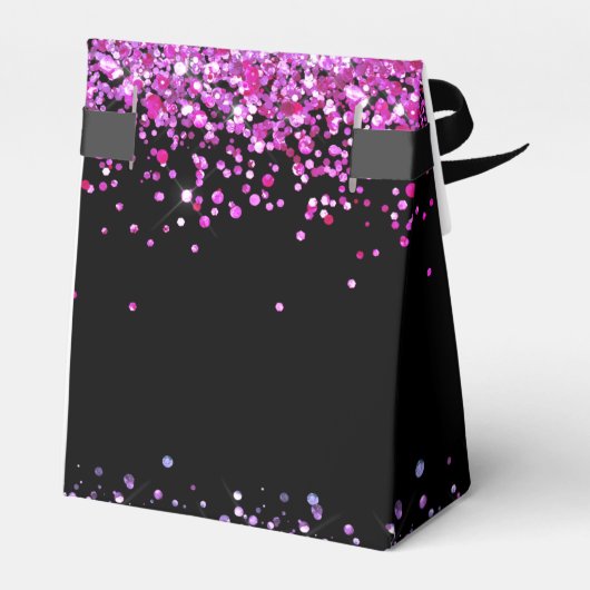 Ballotins Parties scintillant violet d'anniversaire Monogram (Arrière)