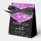 Ballotins Parties scintillant violet d'anniversaire Monogram (Verso)