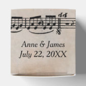 Ballotins Partition de mariage sur papier vintage (Haut)