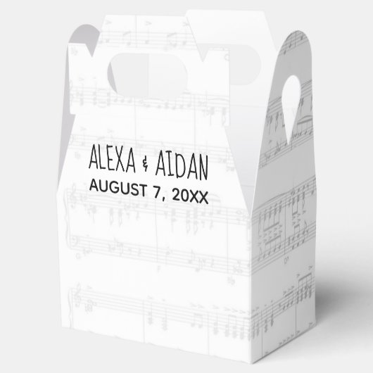 Ballotins Partition mariage avec texte (Ouvert)