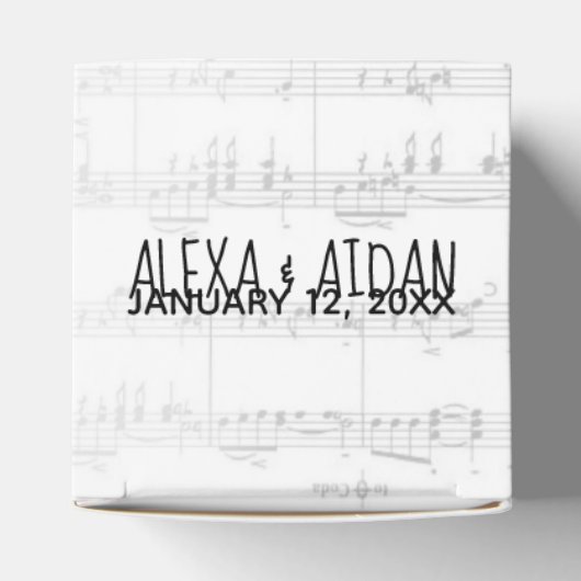 Ballotins Partition mariage avec texte (Haut)