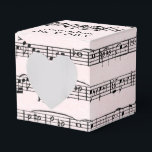 Ballotins Partition mariage Sur Rose<br><div class="desc">Composition musicale sur arrière - plan rose pour mariage</div>