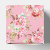 Ballotins Party Favoriser boîte Peonies rose (Haut)